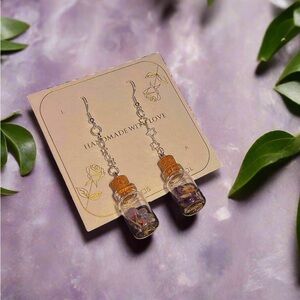 Amethyst Spell Jar Earrings